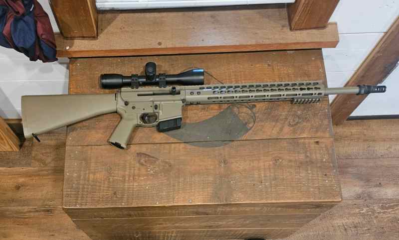 20&quot; 6.5 Grendel side charger with Bushnell scope