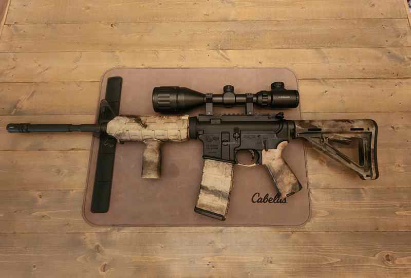 Colt M4 556  Magpul Atacs Camo, Like New, FSFT 