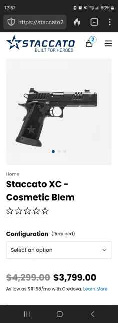 Staccato XC (Brand New) Blemish 