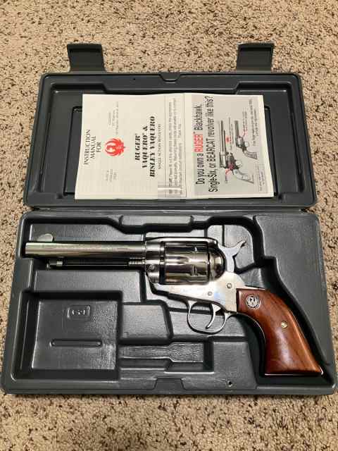 Ruger Vaquero .357 Mag Stainless w/Case NEW $750