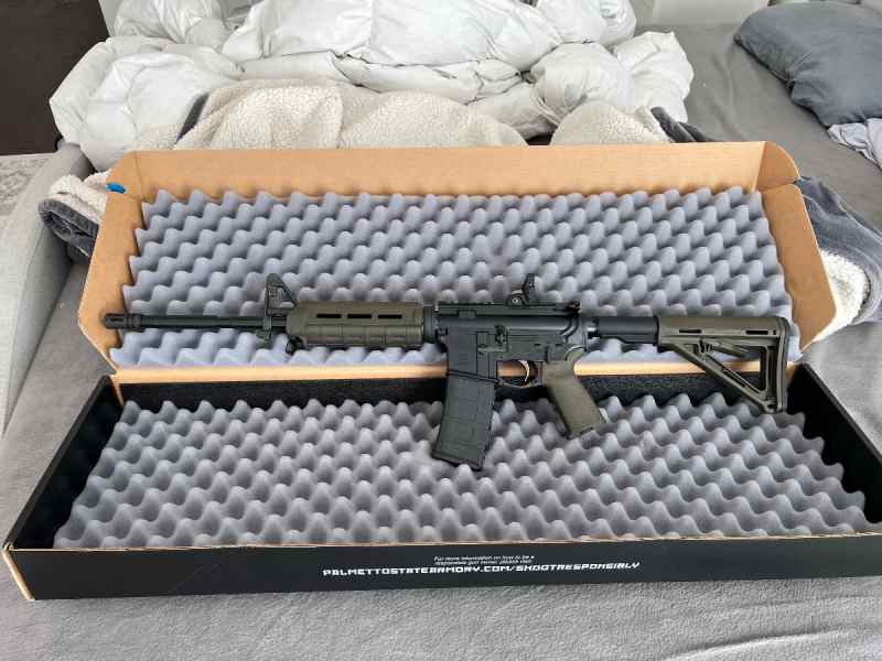 PSA PA-15 16” Nitride M4 Carbine 5.56 OD Green