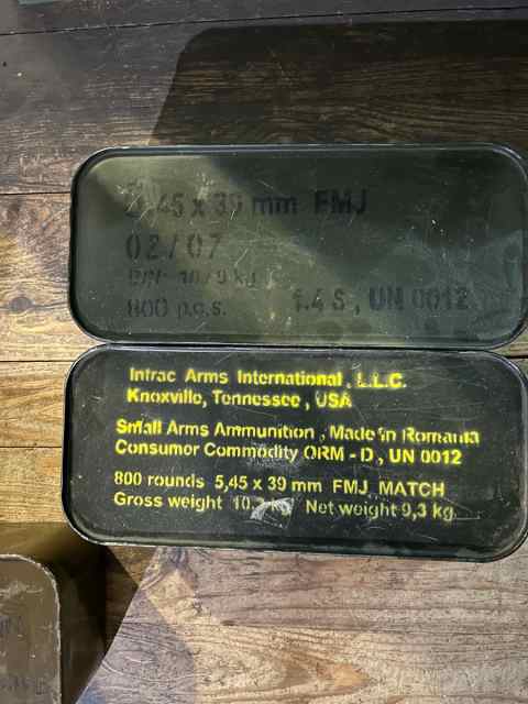 Russian 5.45x39 Ammo Spam Cans