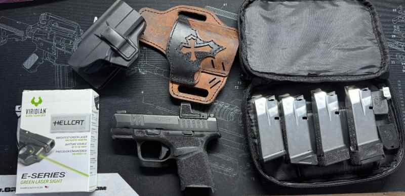 Springfield Hellcat OSP w/ Red dot and Green laser