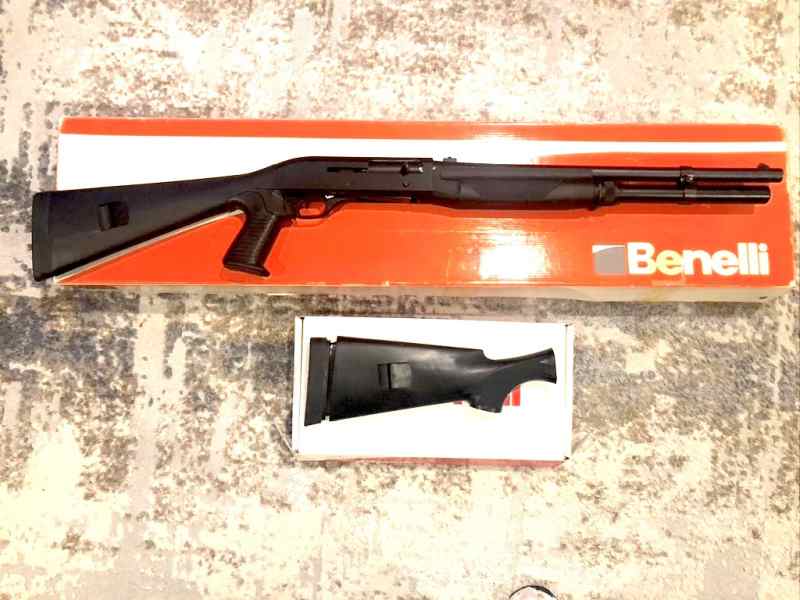 HK / BENELLI M1 TACTICAL 12 GA MAG 1992 +3 STOCKS