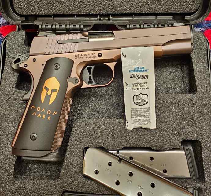 2 Sig Sauer 1911 Spartans 1@4.2” &amp; 1@5”  45acp