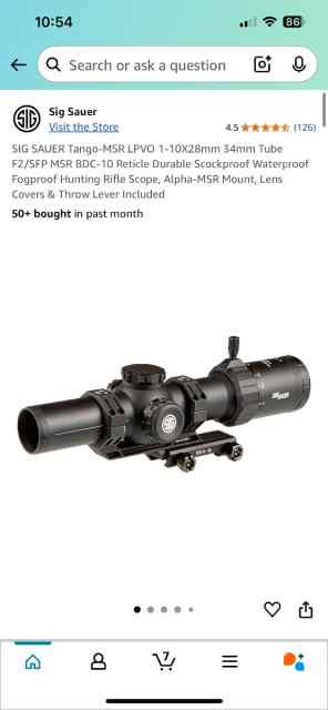 Sig Tango-MSR 1-10x28mm LPVO