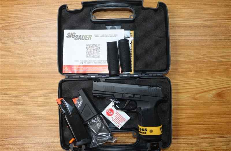 Sig Sauer P365 X Macro 9mm Black Optic Cut 3.7&quot; 