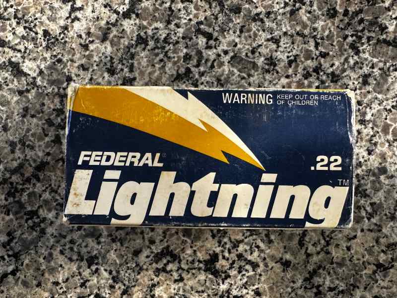 500 rounds of Federal Lightening .22 LR HV