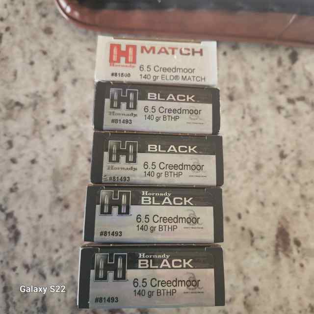 Hornady 6.5 Creedmoor ammo NIB