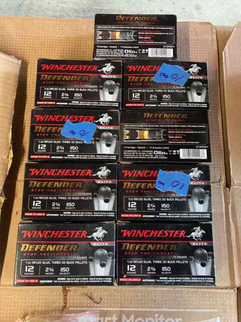 boxes of 12 guage Winchester defender new in box