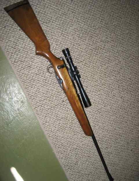 Savage 340 .222 Remington 24&quot; with vintage scope,