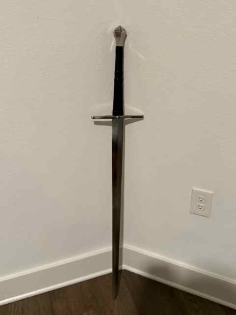 Cold Steel Hand-and-AHalf Sword w/Leather Scabbard