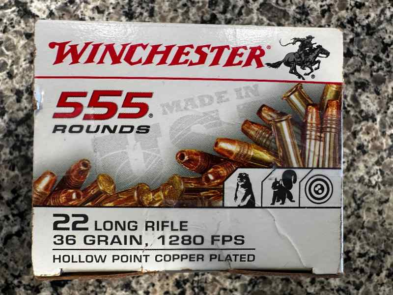 1110 Rounds of Winchester .22 LR HPCP