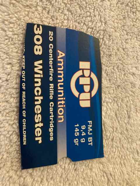 308 Winchester PMC/Prvi/PPU 145gr FMJ BT 640rounds