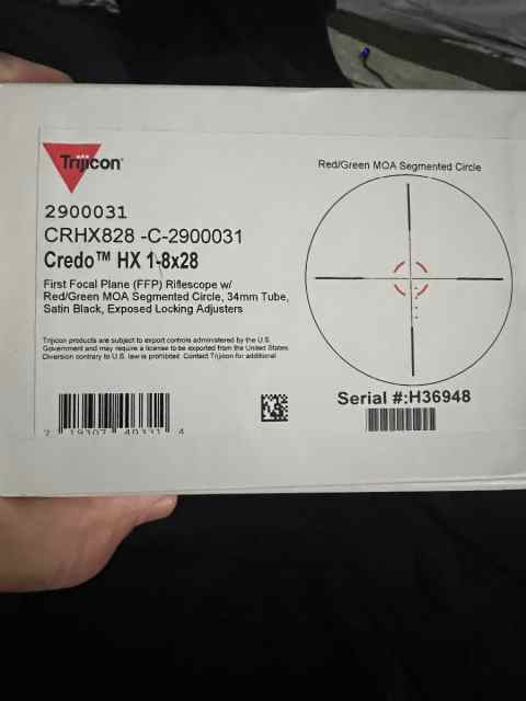 Trijicon credo 1-8  new in box 