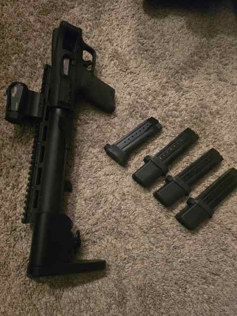 FPC 9mm folding LIKE NEW ADD ONS M&amp;P 