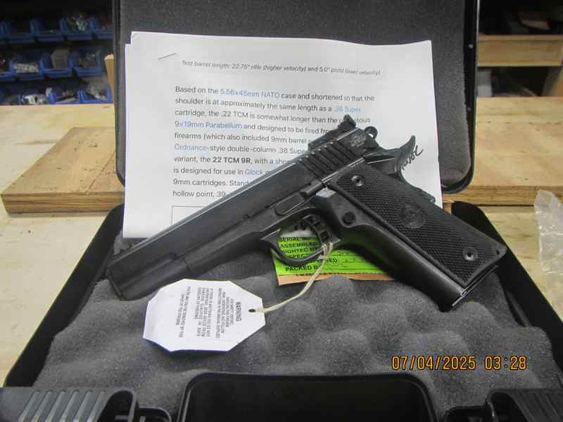 22 TCM 17rnd M1911 A2 Pistol1.JPG